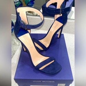 Square toe open toe heel